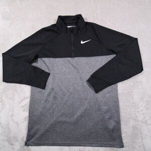 Nike golf long sleeve 1/4 zip jacket medium Men gray black